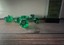 Chessex Dice - CHX23075 - Translucent Green/White Polyhedral 7-Die Set